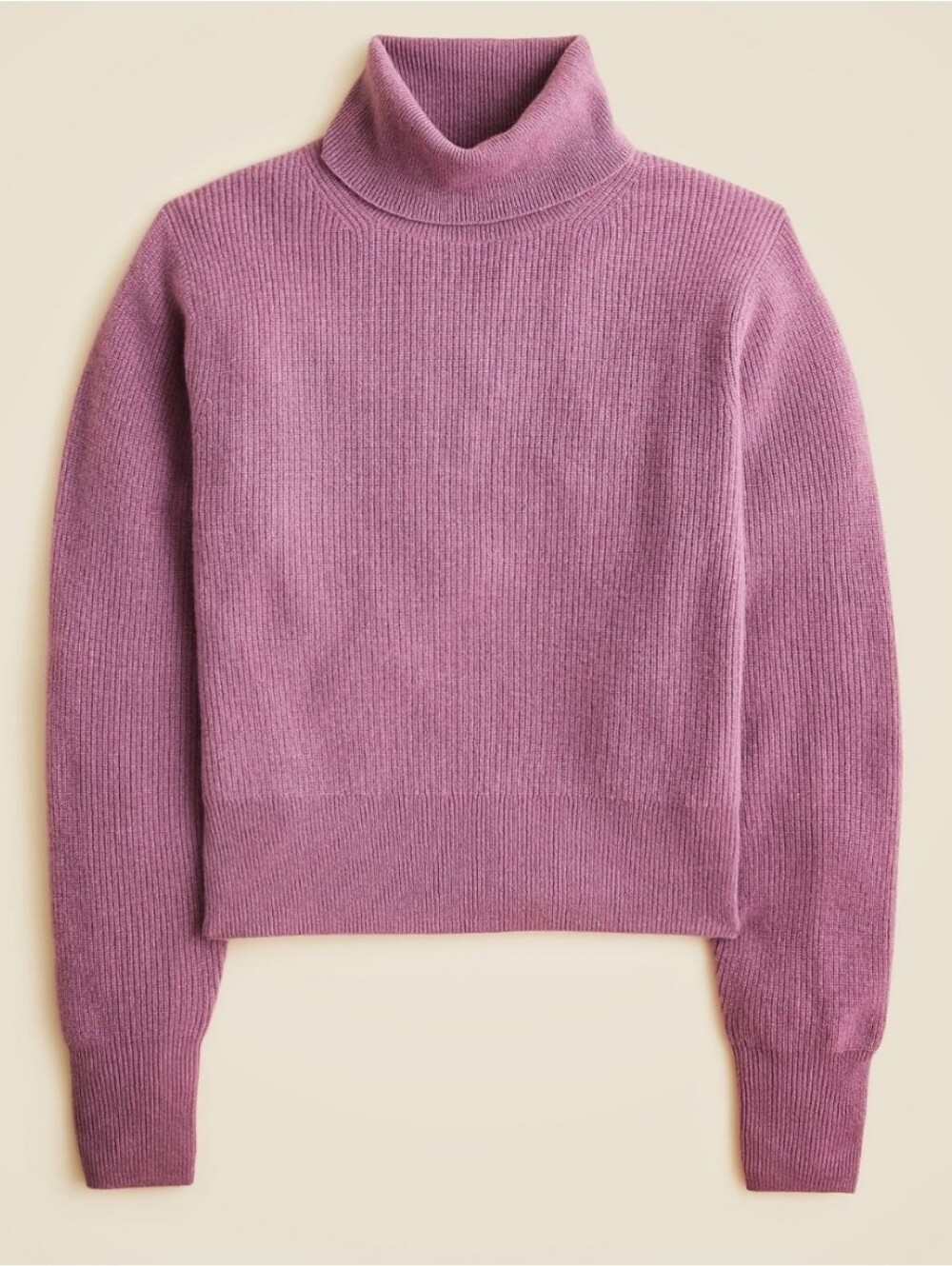 J.Crew Ribbed Cashmere Turtleneck Sweater